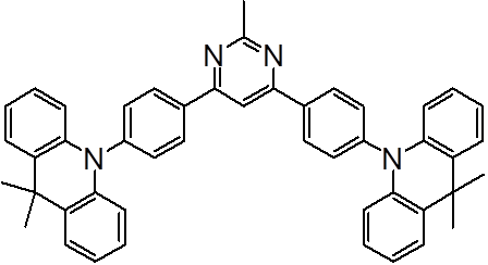 2-Methyl-4,6-bis[4-(9,9-dimethyl-9,10-dihydroacridine)phenyl]-pyrimidine