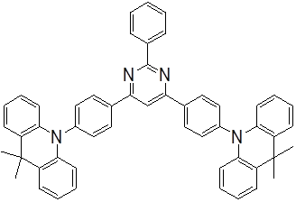 2-Phenyl-4,6-bis[4-(9,9-dimethyl-9,10-dihydroacridine)phenyl]-pyrimidine