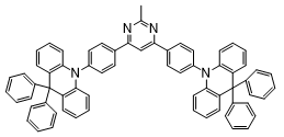 2-Methyl-4,6-bis[4-(9,9-diphenyl-9,10-dihydroacridine)-phenyl]pyrimidine