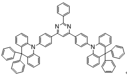 2-Phenyl-4,6-bis[4-(9,9-diphenyl-9,10-dihydroacridine)-phenyl]pyrimidine