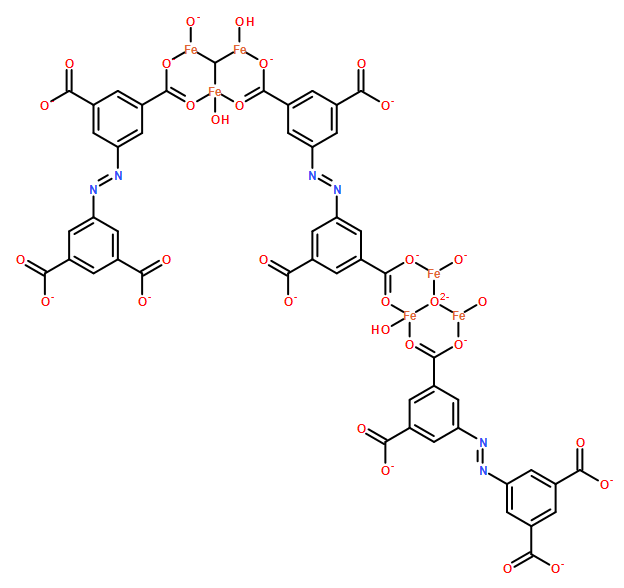 Iron azobenzene tetracarboxylic, Porous [PCN-250(Fe)]