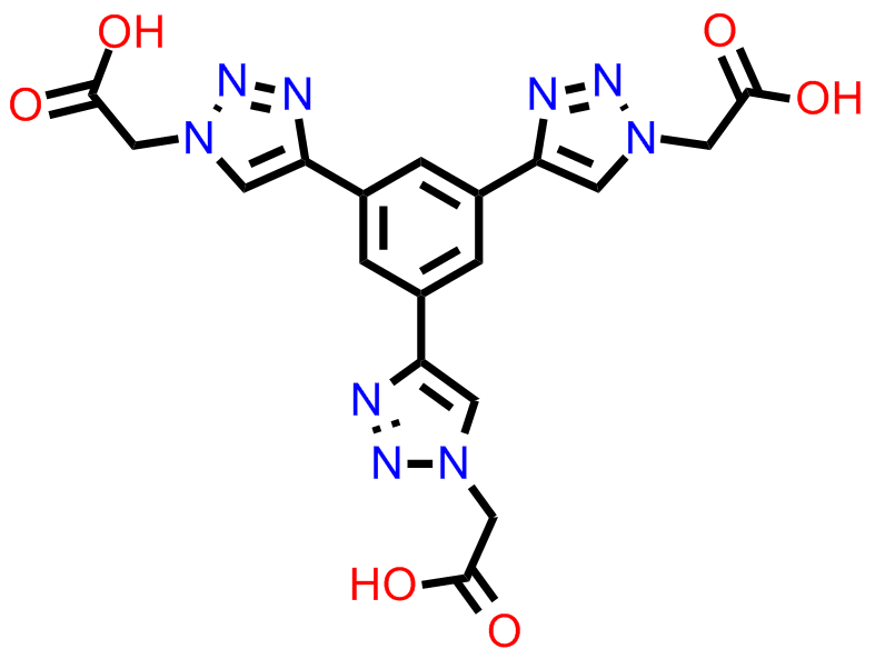 2,2‘,2‘‘-(4,4‘,4‘‘-(benzene-1,3,5-triyl)tris(1H-1,2,3-triazole-4,1-diyl))triaceticacid